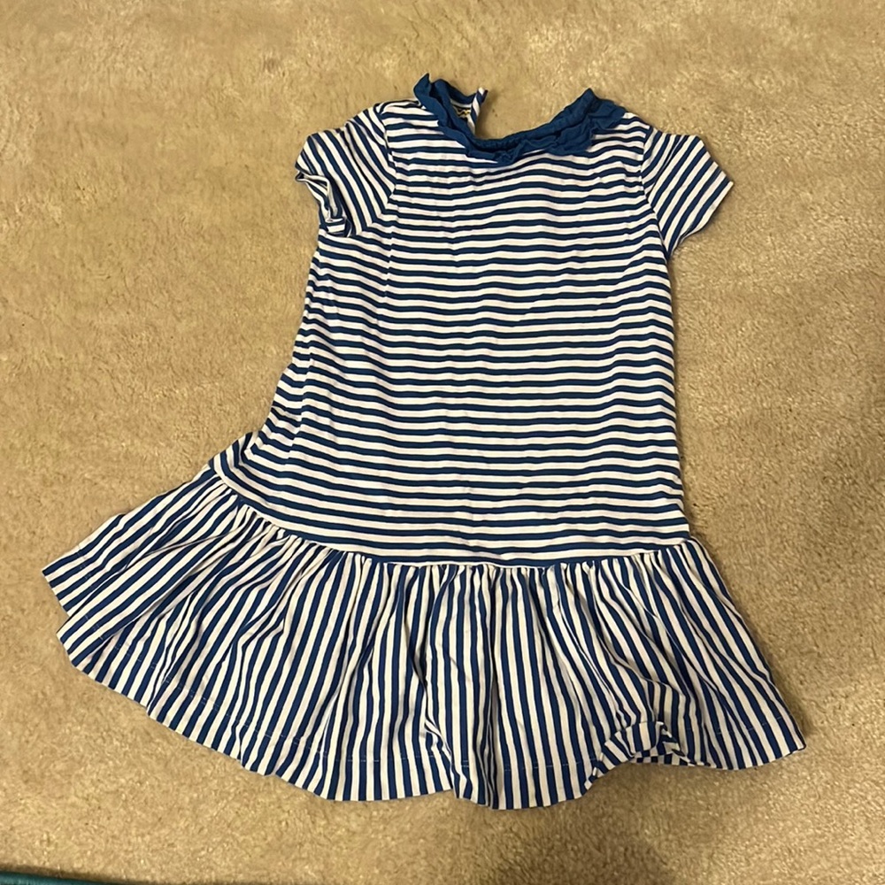 Mini Boden Striped Dress 3-4